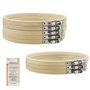 Lot de 8 mini cercles en bambou de 15