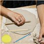 HXMJIED 25 pièces Outils en Argile polymère avec Un Sac de Rangement, Outils de Sculpture en Argile, Outils de pointage avec Sty