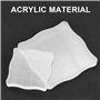 6 Pièces Tampon Encreur Acrylique, Blocs de Tampons en Acrylique Transparent avec Lignes Quadrillées, pour Album Scrapbooking dé