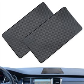 Lot de 2 tapis antidérapants pour tableau de bord de voiture - Coussinets antidérapants en silicone pour décoration de voiture