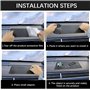 Lot de 2 tapis antidérapants pour tableau de bord de voiture - Coussinets antidérapants en silicone pour décoration de voiture, 