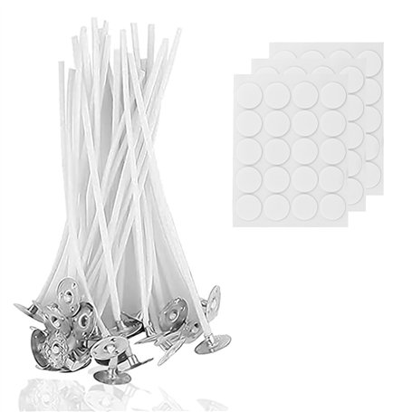 50 pièces Meche Bougie