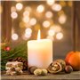 50 pièces Meche Bougie, avec piètement en métal, 3 pièces Autocollants, Mèche Bougie Candle Wicks Convient à Plupart Types Fabri