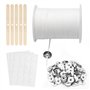 Lot de 100 Mèches de Bougie en Coton Tressé - Plate