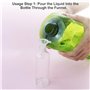 HXMJIED Lot de 6 flacons de voyage transparents avec pompe de 100 ml, flacons vaporisateurs de voyage en plastique, conteneurs l