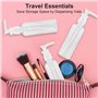 HXMJIED Lot de 6 flacons de voyage transparents avec pompe de 100 ml, flacons vaporisateurs de voyage en plastique, conteneurs l