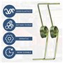 Lot de 5 pièces Sourcing map Ressort de tension en métal Bronze Ton Acier Ressort de compression Sécateur Accessoires Outil Cric