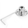 5 Pcs Coupleur Axe Bride Rigide, Raccords d’Arbre à Bride de 6 mm avec 10 Pcs M3 Serrage Vis et 1 Pcs Hexagonale Clé