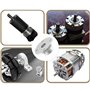 5 Pcs Coupleur Axe Bride Rigide, Raccords d’Arbre à Bride de 6 mm avec 10 Pcs M3 Serrage Vis et 1 Pcs Hexagonale Clé