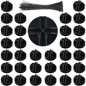 40 Pcs Connecteurs en Plastique Cube de Grille Connecteurs Organizer