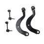 Frankberg 6x Bras de suspension + 2x Barre de couplage Arrière Gauche Droite Compatibles avec A3 8P1 2003-2009 Leon 1P1 2005-200