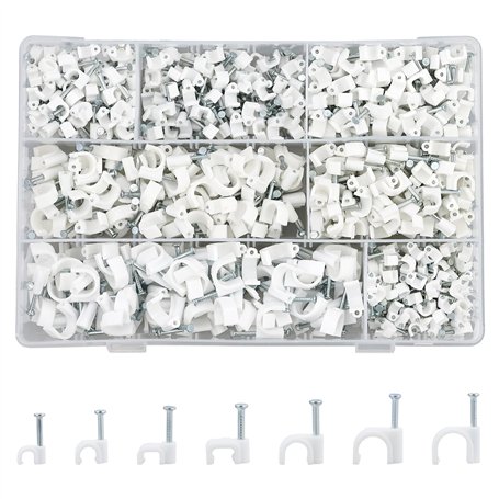 700 Pièces Clips de Cable Assortiment