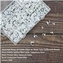 700 Pièces Clips de Cable Assortiment, Attache Cable Rond avec Clou, Cavalier Cable Electrique Blanc pour Fixation de Câble de B