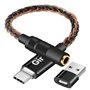 Adaptateur USB C vers audio de 3