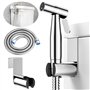 Douchette WC Toilette Douchette WC kit Complet Pulvérisateur de Toilettes Pommeau de Douche pour Evier Tuyau Antidéflagrant Cryp