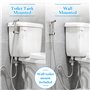 Douchette WC Toilette Douchette WC kit Complet Pulvérisateur de Toilettes Pommeau de Douche pour Evier Tuyau Antidéflagrant Cryp