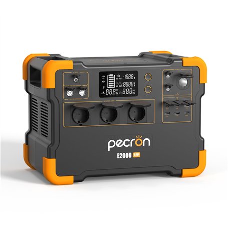PECRON E2000LFP Station Électrique Portable 2000W - Générateur Solaire 1920Wh Extensible 8064Wh