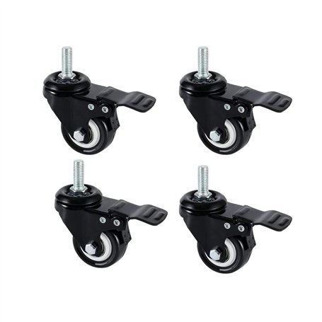 Onerbuy Lot de 4 roulettes pivotantes robustes avec freins