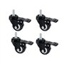 Onerbuy Lot de 4 roulettes pivotantes robustes avec freins