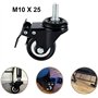 Onerbuy Lot de 4 roulettes pivotantes robustes avec freins, roues de rechange pour remorque industrielle, meubles de maison, tab