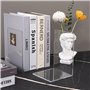 MumdoYAL 8 pièces Serre Livre，cale Livre，Serre Livre en Acrylique Transparent，Etagere Transparente，cale Livre Etagere，pour Chamb