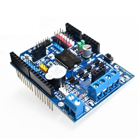 DollaTek L298P Module de commande de moteur Carte d'extension de bouclier de lecteur de pont H Contrôleur de moteur pas à pas à