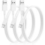 Lot de 3 pour [Apple MFi] Câble de charge iPhone 3 pieds Lightning vers USB - 3 pieds iPhone Câble de charge USB pour Appe iPhon