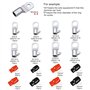 InduSKY 240Pcs Cosse à Sertir Kit Comprendre 120Pcs Trou de Boulon en Cuivre Étamé Anneau à Sertir Bornes de Batterie Connecteur