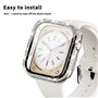 Rc-Z Coque pour Apple Watch Series 9 8 7 de 41 mm, coque de protection en diamant cristal brillant pour femme, protecteur de cad