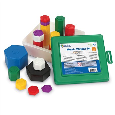Learning Resources Lot de 58 Poids métriques