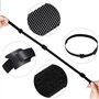 XINSUO® Sangles de Câble,100 Pièces Attache Cable Velcro,Attaches de Câble Réglables Avec Crochet et Boucle,Attaches de CâBle Ré