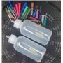 Lot de flacons applicateurs de 50 ml avec 21 aiguilles de distribution pour loisirs créatifs