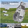 Lot de 10 Tendeurs de Fil de Clôture électrique, Tendeur Grillage - Tendeur à Cliquet pour Clôture électrique, Clôture de Ferme