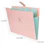 Trieur A4 Range Document - 3 Pièces Classeur Rangement avec 5 Compartiments en Format A4 Haute Capacité Document Porte Dossier B