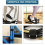 2 Pcs Sangles pour Pédales D'appareil Elliptique,Pédales De Vélo avec Courroies,Bandes D'entraînement pour Les Jambes,Sangle Vel