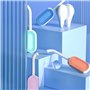 4 Pièces Aligneur Dentaire Adulte Outils de Démontage,Outil de Suppression D'aligner,Aligner Chewies Pour le Accessoire de Soins