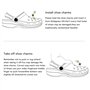 23pcs Charmes de Chaussures Pour Femmes, Jolis Décoration de Fleur Avec Chaîne de Perles, Bricolage Avec Boutons pour Filles de 
