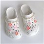 23pcs Charmes de Chaussures Pour Femmes, Jolis Décoration de Fleur Avec Chaîne de Perles, Bricolage Avec Boutons pour Filles de 