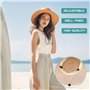 Lot de 6 Clips de Retenue de Chapeau Réglables - Coupe-Vent Attache Casquette Anti-Perte pour Pêche, Randonnée, Camping, Voyages