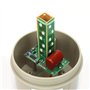 220VAC Rotatif Clignotant Signal Lumière Rouge LED Avertissement Lumière Industrielle Signal Avertissement Lampe97mm Diamètre