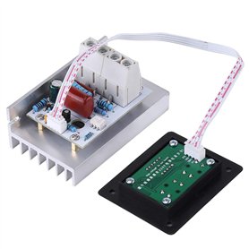 Régulateur de Vitesse 10000W AC 220V 80A SCR Régulateur de Tension Numérique Variateur de Contrôle de Vitesse Thermostat pour Mo