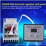 Régulateur de Vitesse 10000W AC 220V 80A SCR Régulateur de Tension Numérique Variateur de Contrôle de Vitesse Thermostat pour Mo