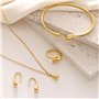 TTPSRY Ensemble de Bijoux pour Femmes Parure Goutte d'Eau avec des Lignes Très Fines Boucles d'Oreilles Collier Bracelet en Form