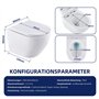 HOMELODY WC suspendu sans bord - Économise de l'eau - Nano-vernis hygiénique - 360° - Monotrou Superspin - Silencieux - Abattant