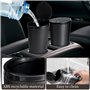 Poubelle de Voiture avec Couvercle：Mini Poubelle Voiture avec 4 Rouleaux de Sacs Poubelle Inclus - Accessoire Voiture Interieur 