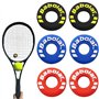 Juleioube Lot de 6 amortisseurs multifonctionnels en caoutchouc pour raquette de tennis et squash
