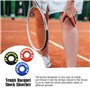 Juleioube Lot de 6 amortisseurs multifonctionnels en caoutchouc pour raquette de tennis et squash