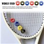 Juleioube Lot de 6 amortisseurs multifonctionnels en caoutchouc pour raquette de tennis et squash