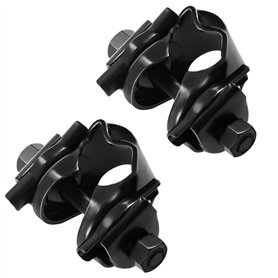 BuuyyBann Lot de 2 colliers de serrage pour tige de selle de vélo en acier carbone noir 25 mm
