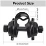 BuuyyBann Lot de 2 colliers de serrage pour tige de selle de vélo en acier carbone noir 25 mm